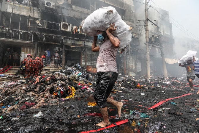 Celebrities buy burnt clothes to support victims of Bangladesh market fire
