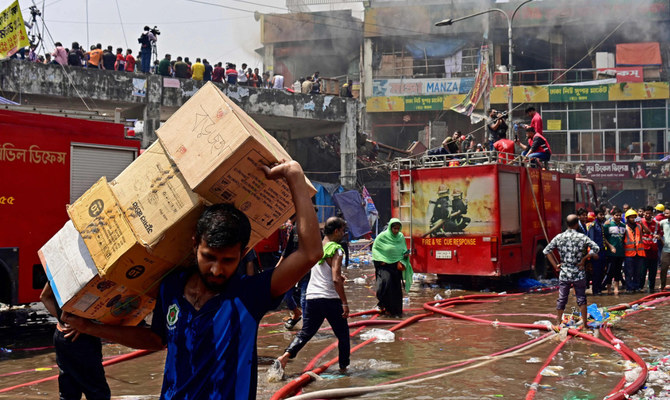 Bangladesh fire service seeks sabotage probe after second market blaze