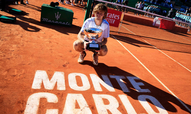 Rublev rallies to beat Rune in Monte Carlo Masters  final