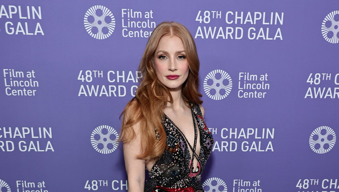 Jessica Chastain shines in Zuhair Murad gown in New York
