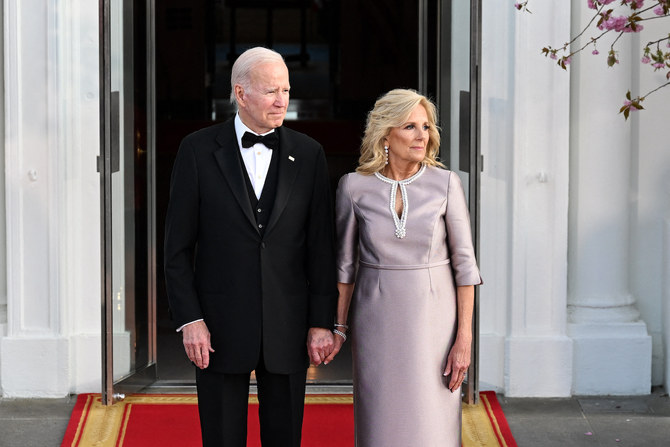 US First Lady Jill Biden wears Reem Acra gown for state dinner  