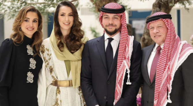 Jordan’s Queen Rania to host pre-wedding banquet in honor of Crown Prince Hussein and Saudi Arabia’s Rajwa Al-Saif  