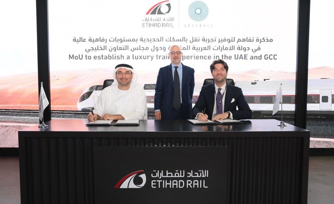 Etihad Rail partners with Italian firm Arsenale to launch luxury train service in the UAE