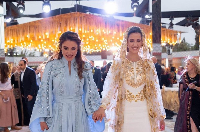 Saudi designer Honayda Serafi talks symbolism in Rajwa Al-Saif’s henna gown ahead of Jordan’s royal wedding