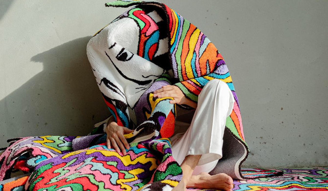 Artist Bassam Alkhulifi’s playful rugs began as a pandemic hobby. (SPA)