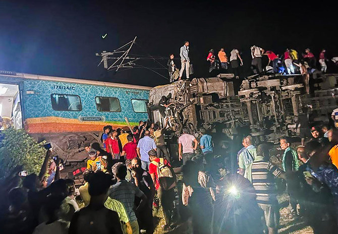 Passenger trains derail in India, killing at least 50, trapping many others
