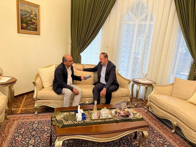 Ankara’s ambassador to Riyadh, Fatih Ulusoy, speaks to Arab News. (AN photo by Rashid Hassan)