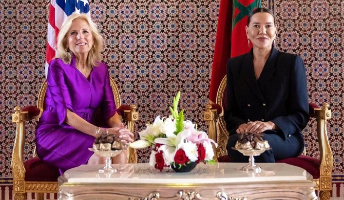 US First Lady Jill Biden steps out in Reem Acra gown in Marrakesh