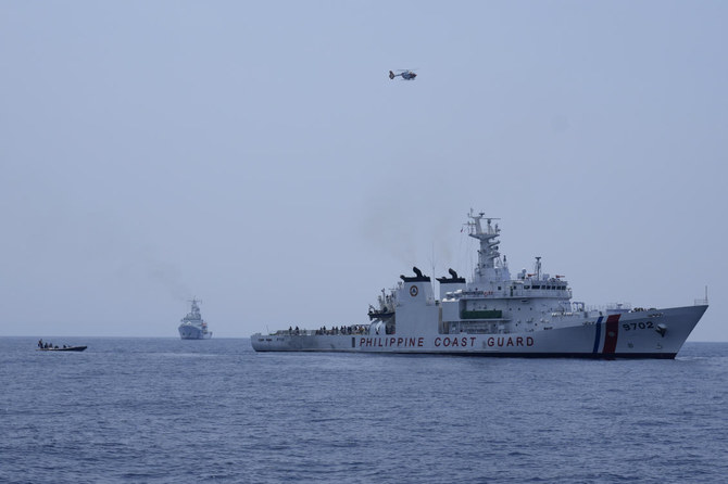 US, Japanese, Philippine coast guard ships stage law enforcement drills near South China Sea