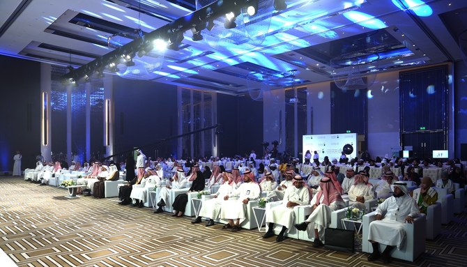 Passionate and dedicated attendees gather at the closing ceremony of the Arabic Competition "Harf." 