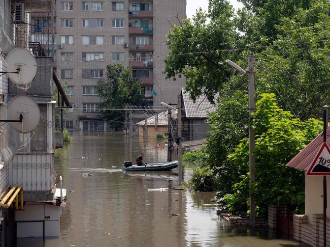 Swathes of Ukraine’s Kherson region under water after dam destroyed – governor