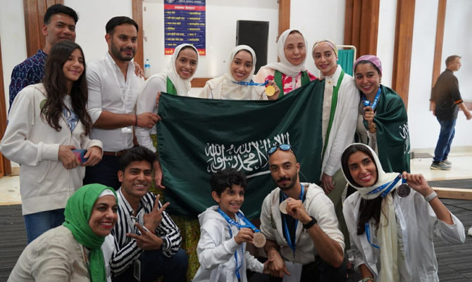 Saudi national team wins five medals in Nepal yoga competition