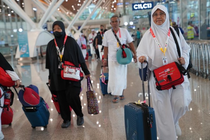 Malaysian pilgrims depart for Saudi Arabia from Kuala Lumpur International Airport on June 18. (Supplied)