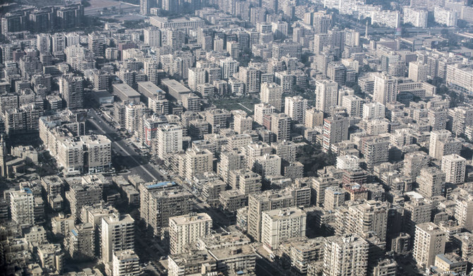 An aerial view of residential buildings in the Egyptian capital Cairo's eastern district. (AFP file photo)