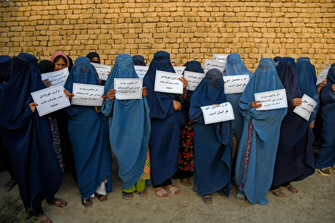 Afghan women take protests online as Taliban crush dissent