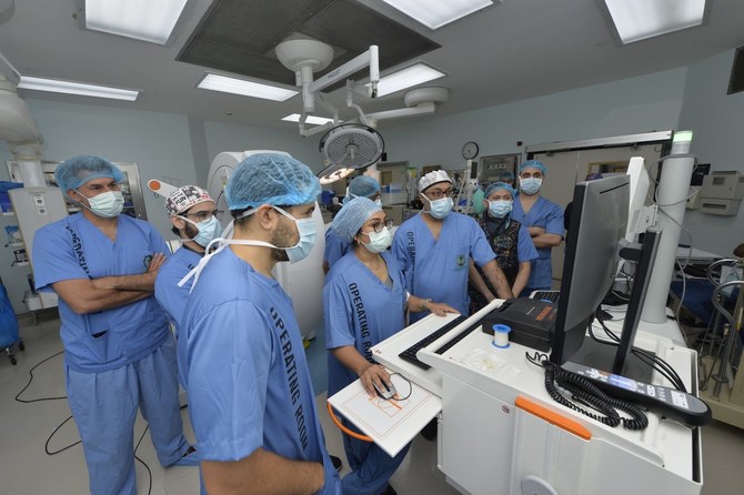 King Faisal hospital used advanced robotic technology to implant electrodes into brain of refractory epilepsy patient. (SPA)