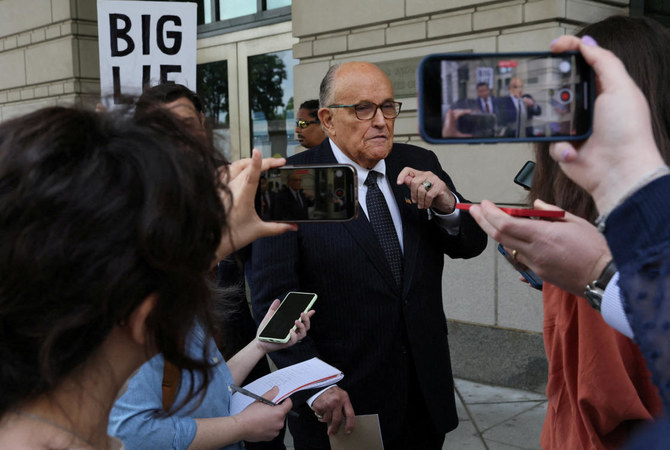 Giuliani turns himself in on Georgia 2020 election charges after bond is set at $150,000