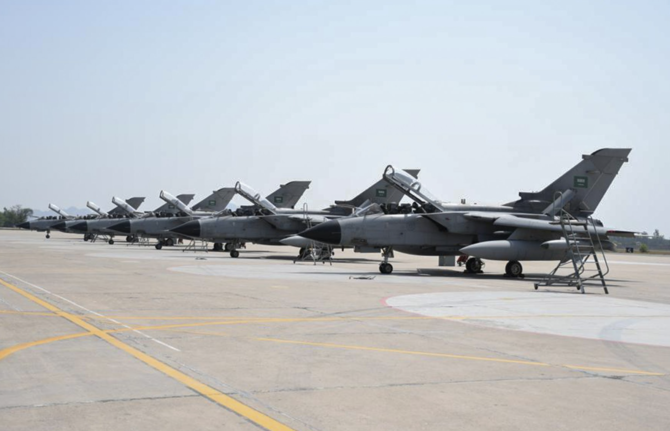A Tornado fighter aircraft crashed during a training mission in the Eastern Province on Monday.