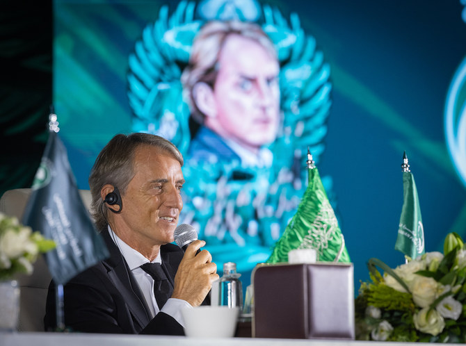 Roberto Mancini arrives in Riyadh to take over as manager of Saudi national team