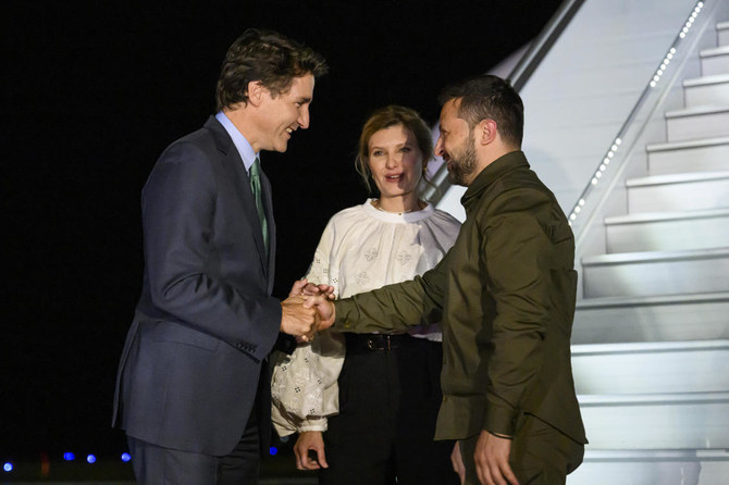 Ukraine’s Zelensky arrives in Canada on unannounced visit