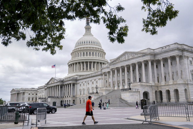 Visitors tour the Capitol grounds in Washington, Monday, Sept. 25, 2023. (AP)