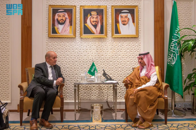Saudi FM meets France’s special envoy for Lebanon, Nauru’s president