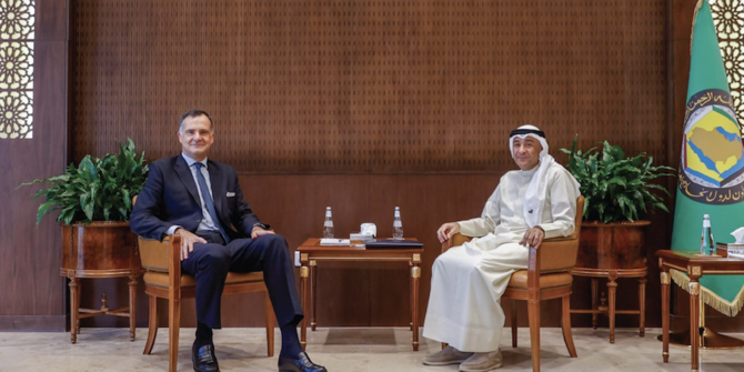 GCC secretary-general meets EU ambassador to Saudi Arabia ahead of ministerial meeting in Oman