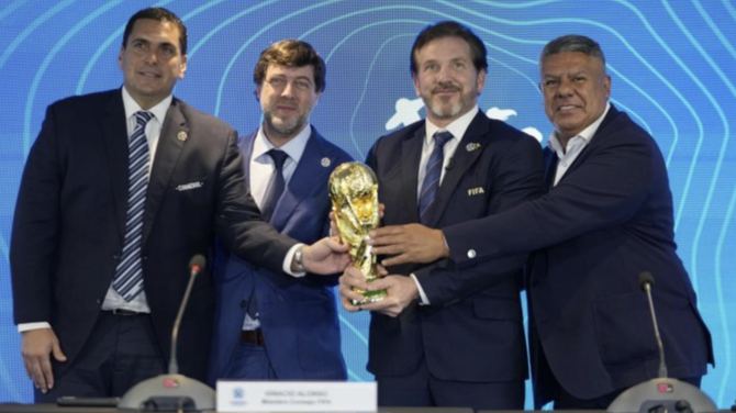 Morocco, Spain and Portugal to host 2030 World Cup, three games in S America