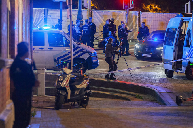 Belgian police shoot dead suspect in ‘terrorist attack’ on two football fans