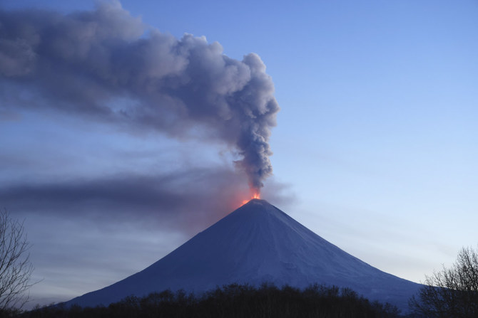 Eruption of Eurasia’s tallest active volcano sends ash columns above a Russian peninsula