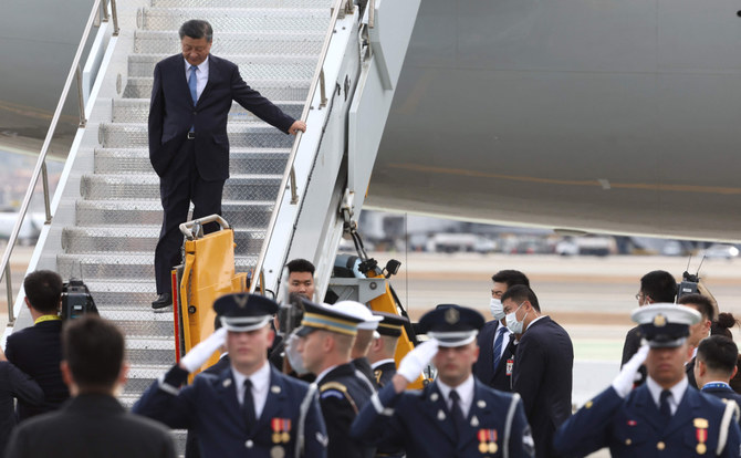 Xi arrives in US after Blinken takes veiled swipe at China over freedoms
