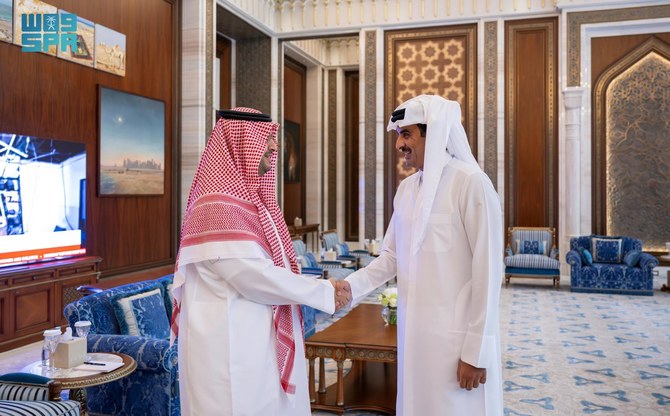 Qatar’s emir receives Saudi minister in Doha