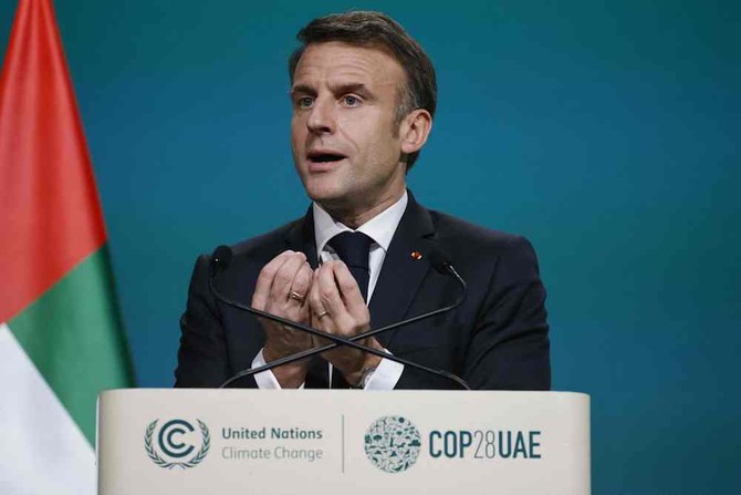 Emmanuel Macron joins global leaders in unveiling ambitious climate strategies at COP28 