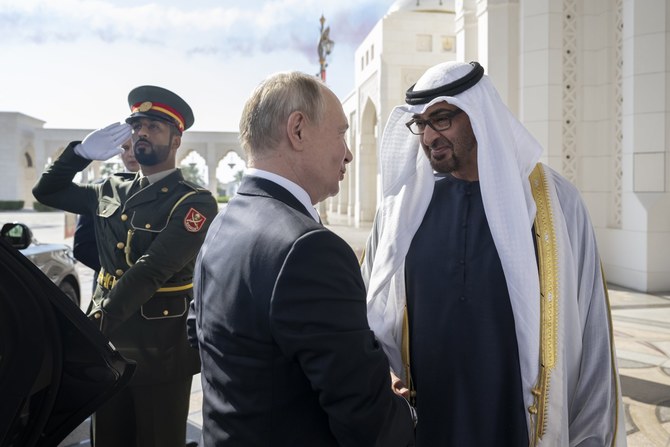 Russia’s Putin meets with UAE president in Abu Dhabi during Middle East visit