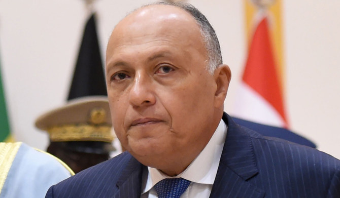 Egypt's Minister of Foreign Affairs Sameh Shoukry. (AFP)