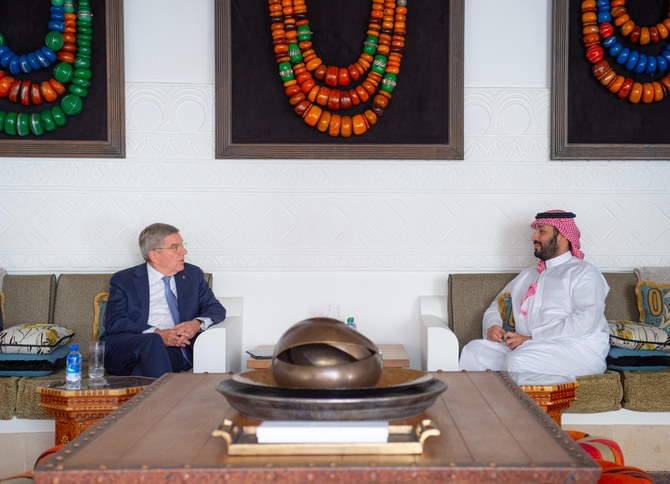 Crown prince, Olympics chief meet in Riyadh