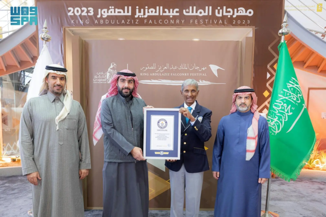 King Abdulaziz Falconry Festival 2023 enters Guinness Records as largest falconry competition globally