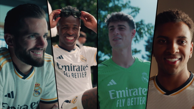 Emirates Airline commercial stars Real Madrid footballers