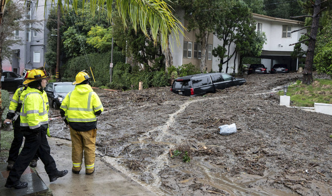 Historic storm sends debris through LA’s Hollywood Hills, leaves 1.1 million without power