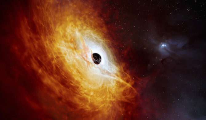 Astronomers find what may be the universe’s brightest object with a black hole devouring a sun a day