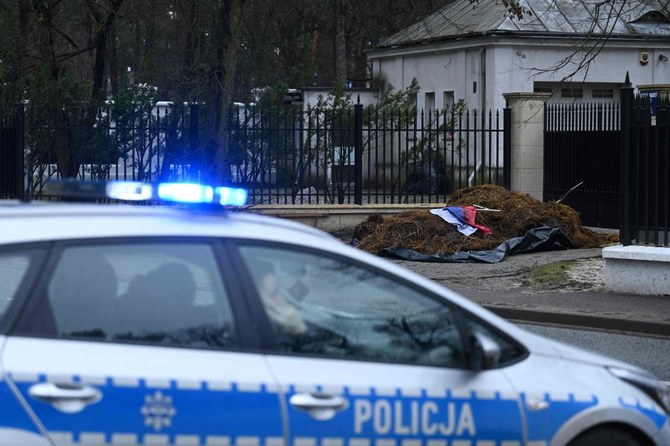 Dung dumped outside Russian ambassador’s home in Poland on Ukraine war anniversary
