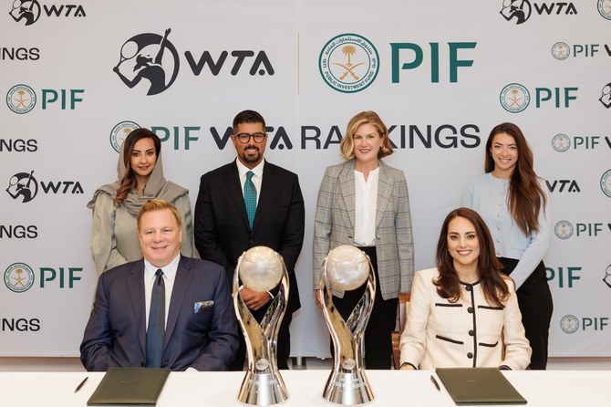 PIF, WTA sign multiyear partnership to speed up global growth of women’s tennis