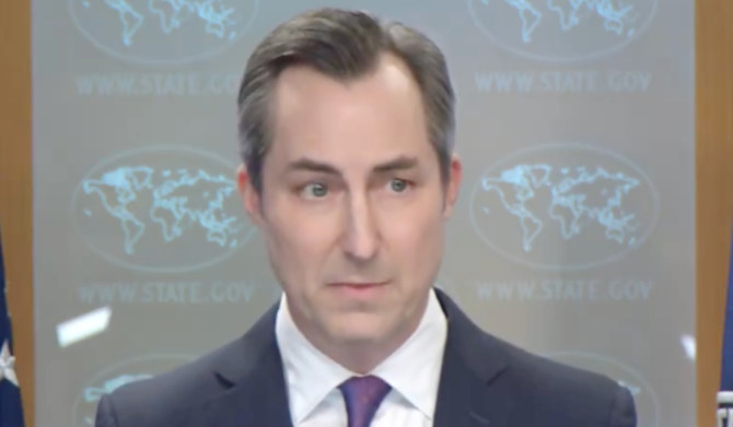State Department spokesperson Matthew Miller. (video grab/@StateDeptSpox)