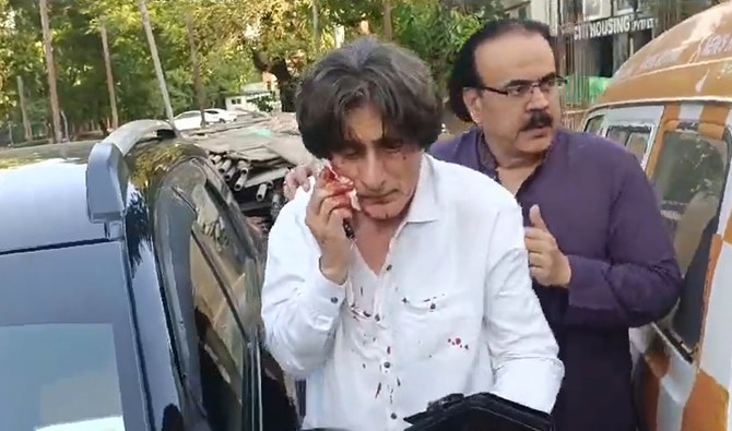 PTI leader Raoof Hassan injured in attack outside private news channel office in Islamabad