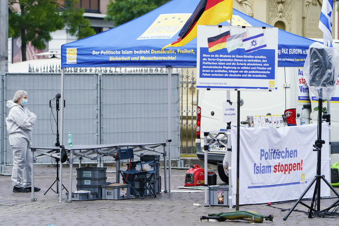 German court orders man born in Afghanistan held after knife attack at an anti-political Islam event