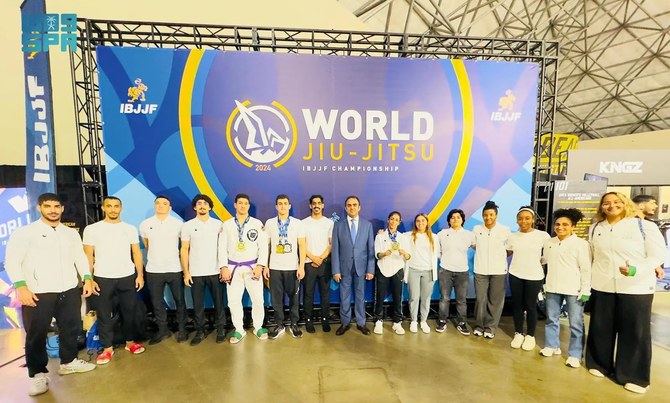 Saudi jiu-jitsu team scoop 5 medals at world championship