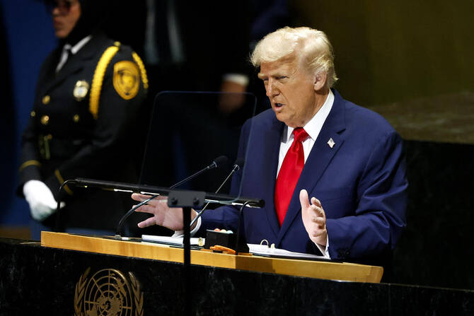 Trump in speech to UN says world body ‘not even coming close to living up’ to its potential