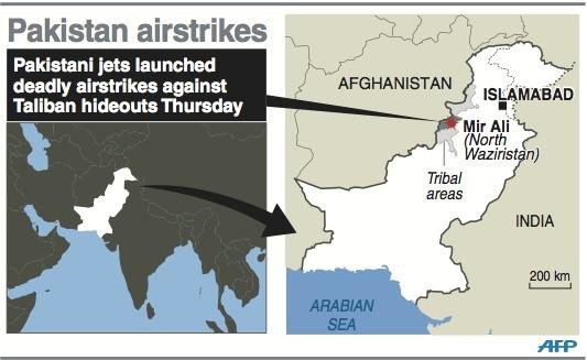Pakistan airstrikes on Taleban hideouts kill 15