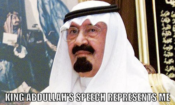 King Abdullah’s speech represents Saudis on twitter