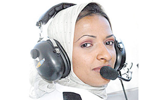 Female Saudi pilot flies high